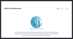 Desktop Screenshot of opusviproductions.com