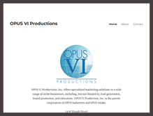 Tablet Screenshot of opusviproductions.com